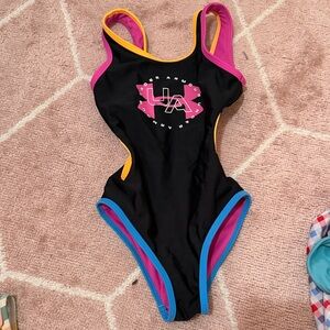 Under Armour Black One-Piece Swimsuit with cut outs